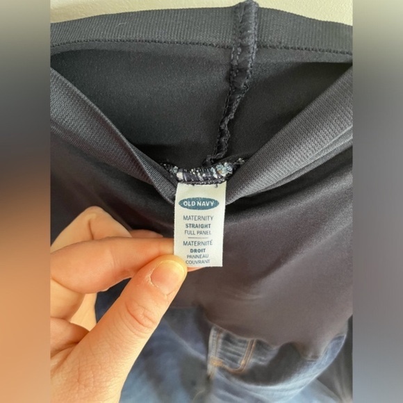 Old Navy Maternity Jeans Full Panel Waist Straight Leg Size 20 Long Pregnancy - Picture 4 of 5